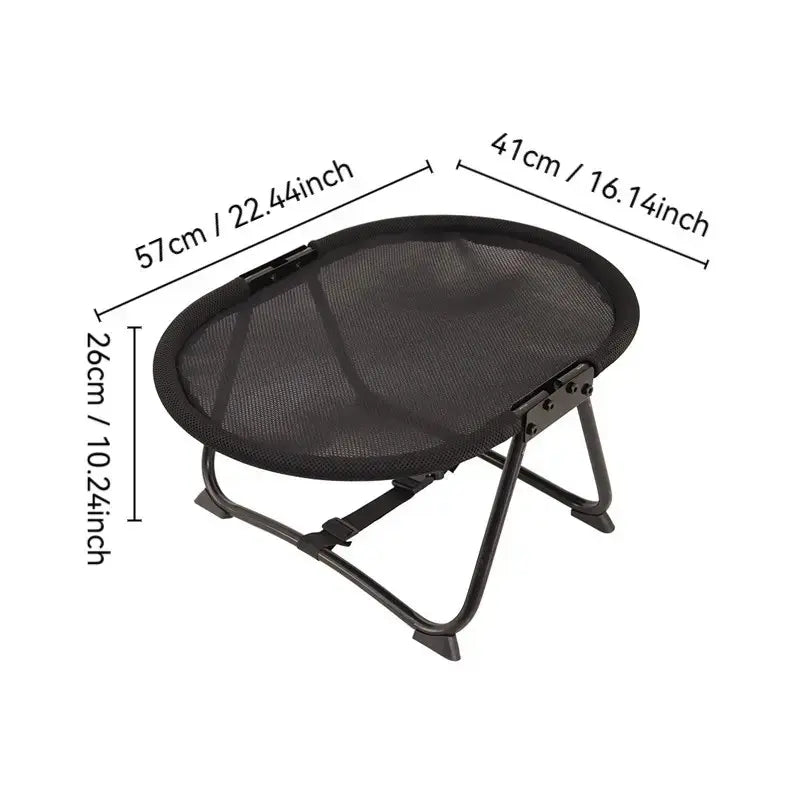 Foldable and Portable Pet Cot for Cats and Dogs, Elevated Pet Bed for Cats and Dogs - Breathable Fabric Blanket, Suitable for Indoor and Outdoor Use by Small and Medium-Sized Pets, with a Weight Capacity of 30Kg for Cats and Dogs