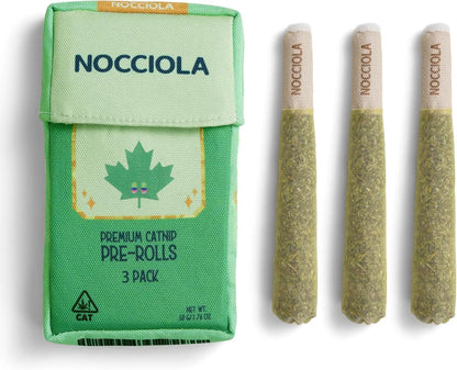 Nocciola 3 Pack Purr-Re-Roll Cat Toy Set #Summervibes #Petlovers, 100% Premium Cat Herb Filling, Natural Stimulation for Cats, Safe Teething & Kicker Toys, Perfect for Kittens