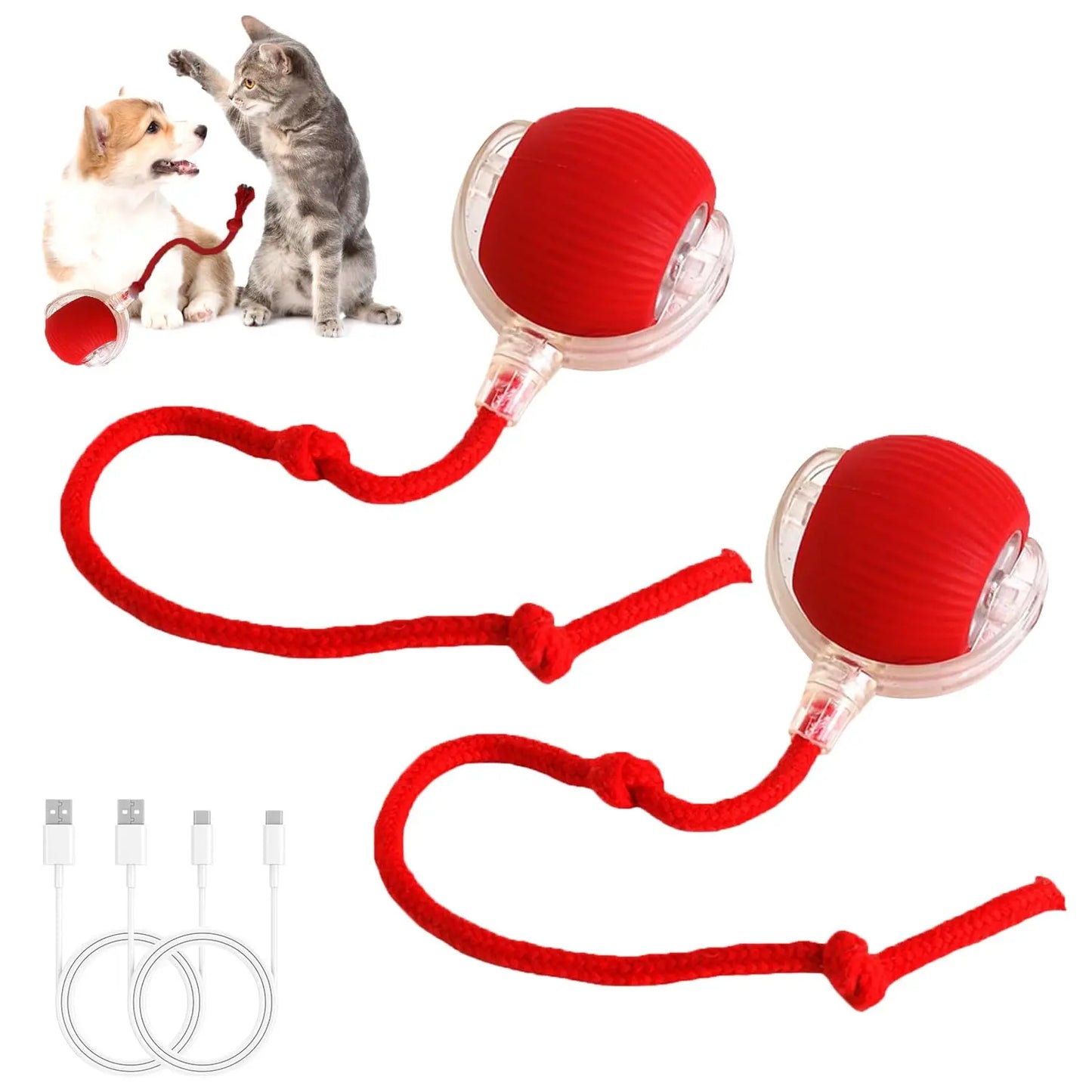 Interactive Cat Toy Ball: Automatically Rolling Electric Ball, Suitable for Indoor Cats/Dogs, Brings the Fun of Chasing Tails. Motion Sensing, Keeps Pets Busy and Enjoys Rich Sports Stimulation. Great Pet Gifts/Supplies.