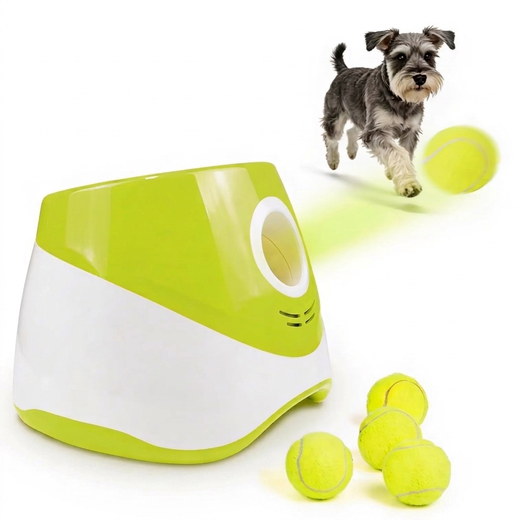 Lanzador Automático de Pelotas para Perros Recargable — 3 Distancias