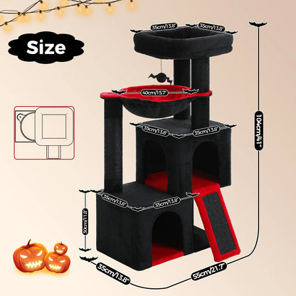 Árbol Grande para Gatos de Interior 104 cm — Torre con Rascador y Cueva