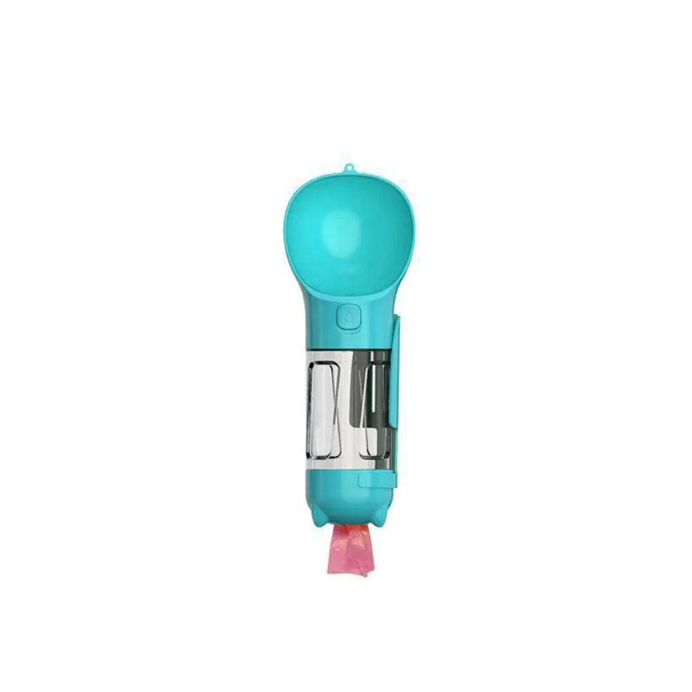 Dispensador de Agua y Comida 3 en 1 para Perros con Bolsas y Pala