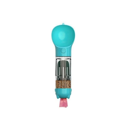 Dispensador de Agua y Comida 3 en 1 para Perros con Bolsas y Pala