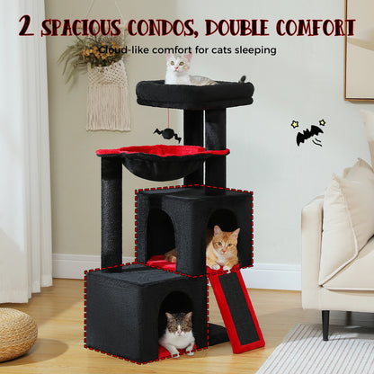 Árbol Grande para Gatos de Interior 104 cm — Torre con Rascador y Cueva