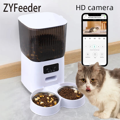 Comedero Automático con Cámara WiFi 5L para Perros y Gatos