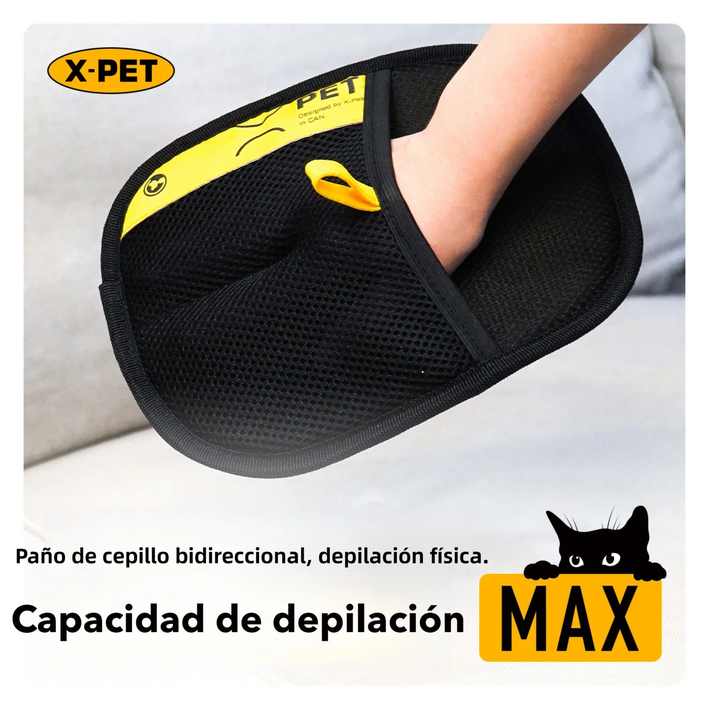 Guantes Quitapelos Electrostáticos para Perros y Gatos — Reutilizables