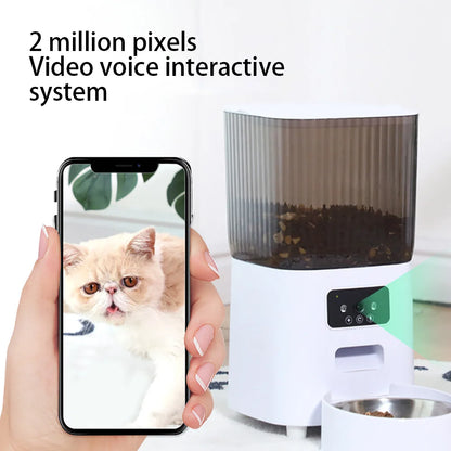 Comedero Automático con Cámara WiFi 5L para Perros y Gatos