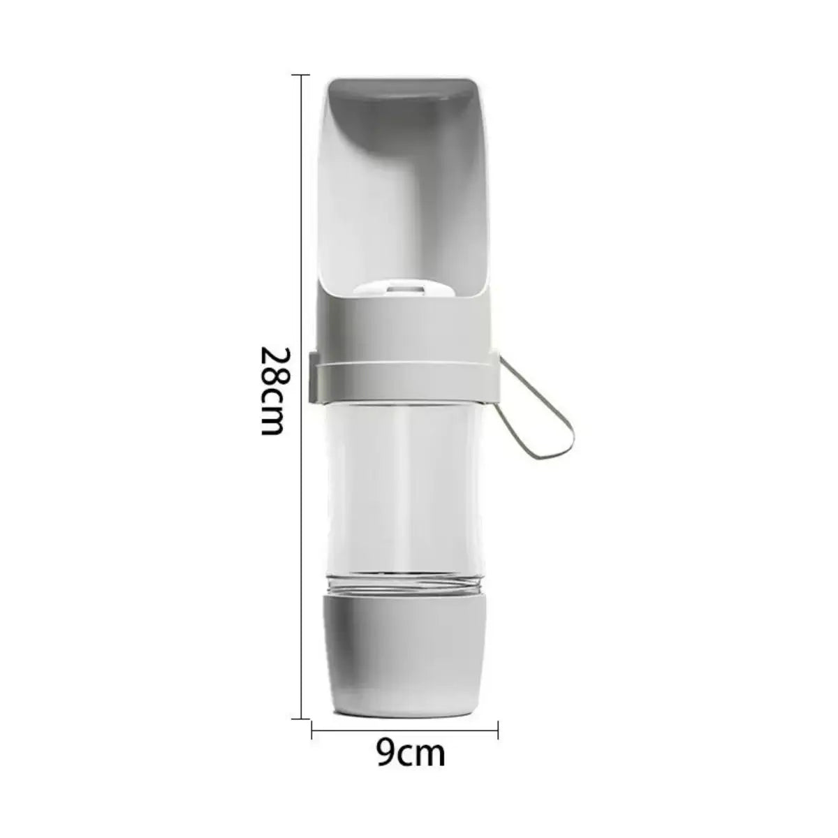Botella de Agua 3 en 1 para Perros y Gatos con Comedero