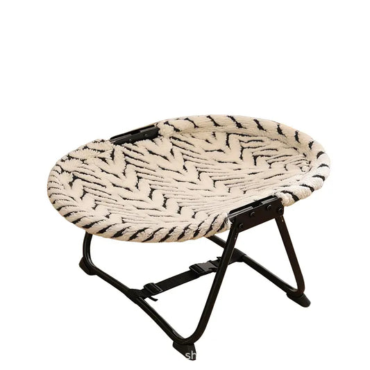 Foldable and Portable Pet Cot for Cats and Dogs, Elevated Pet Bed for Cats and Dogs - Breathable Fabric Blanket, Suitable for Indoor and Outdoor Use by Small and Medium-Sized Pets, with a Weight Capacity of 30Kg for Cats and Dogs